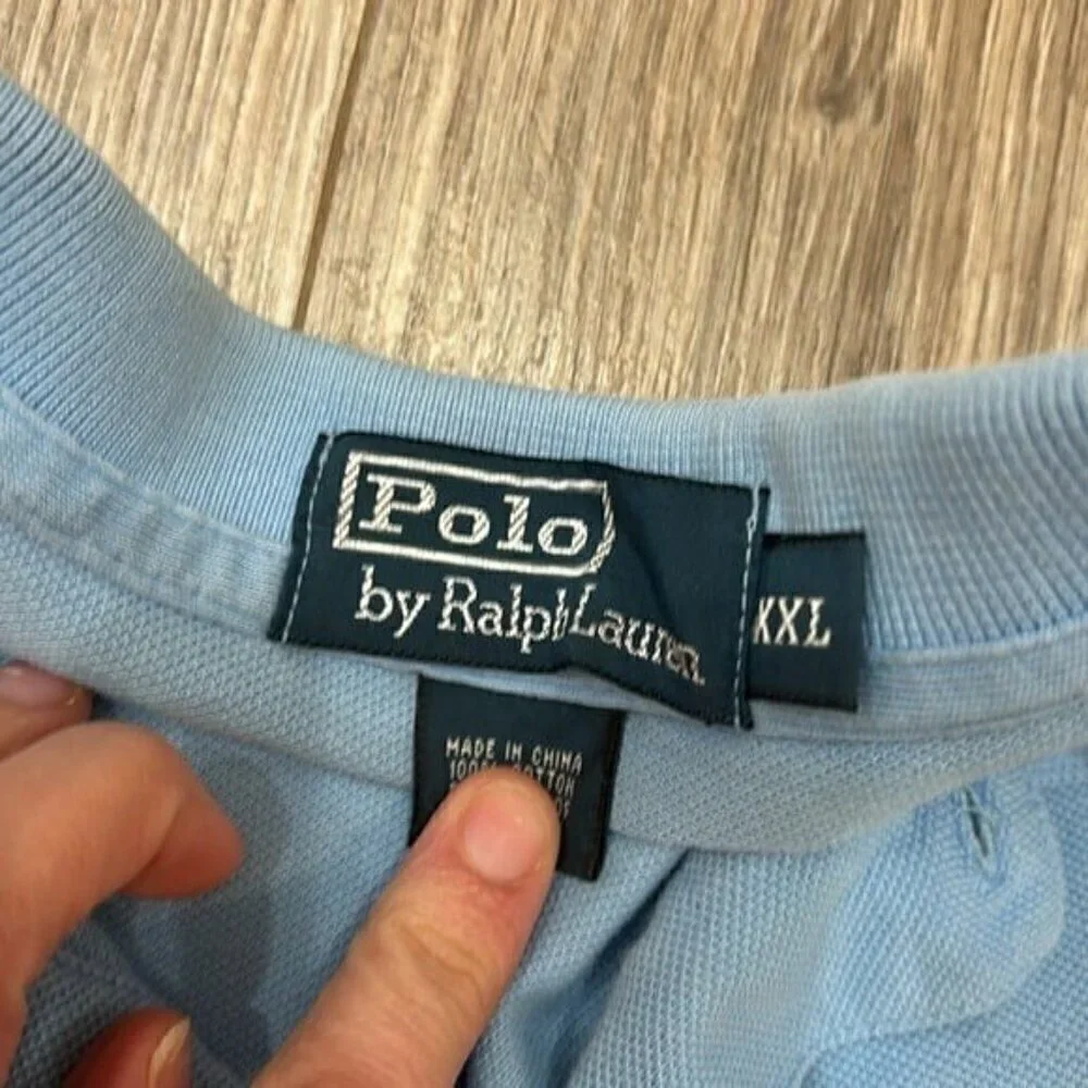 Polo by Ralph Lauren Men's Blue Polo Shirt XXL
